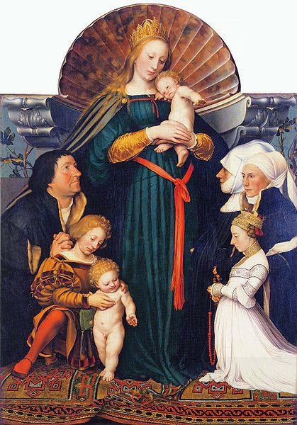 Hans holbein the younger Darmstadt Madonna, China oil painting art